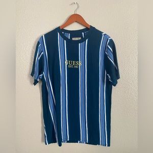 Guess Originals Blue-Striped T-Shirt